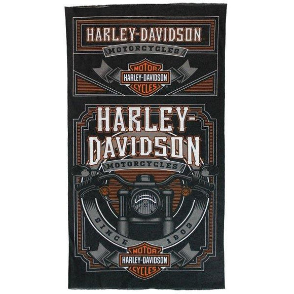 Harley-Davidson multifunctional headwear, handlebars black & orange sublimated