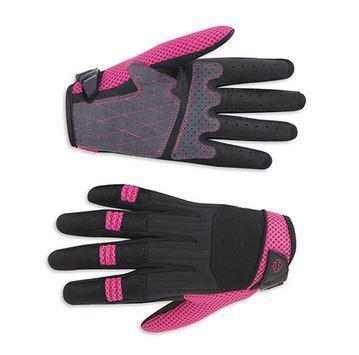 Harley-Davidson textile full-finger gloves women's pink