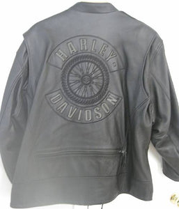 Harley-Davidson willie G leather jacket men's black