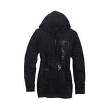 Harley-Davidson tunic length hoodie W/applique women's black