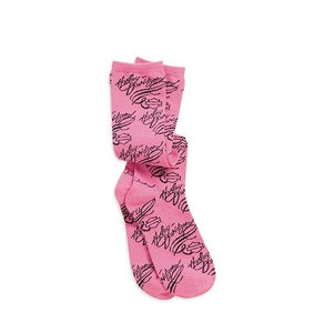 Harley-Davidson pink label,socks, script women's
