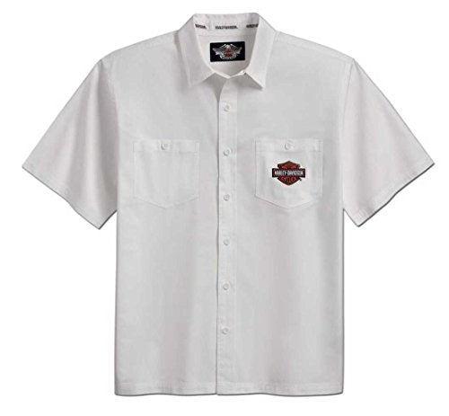 Harley-Davidson S/S woven shirt men's white