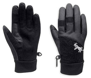Harley-Davidson trench waterproof gloves women's black