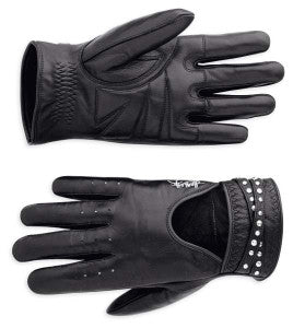 Harley-Davidson majestic f/finger lthr gloves women's black