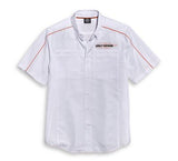 Harley-Davidson shirt-S/S. tripe vent white men's