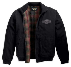 Harley-Davidson veste en laine forestière pour hommes noir