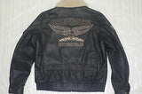 Harley-Davidson squadron leather jacket men's chocolate brown