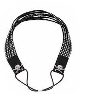 Harley-Davidsonheadband-studded, faux lthr, black women's