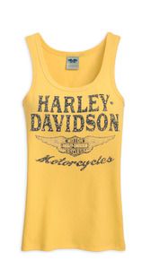 Harley-Davidson basic tank femme chamois jaune