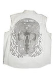 Harley-Davidson smoking skull tattoo blowout men's white