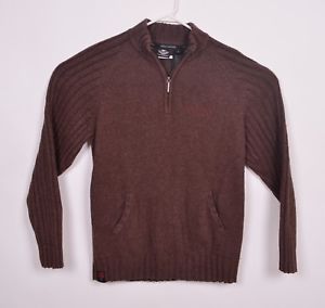 Harley-Davidson sweater-1/4 zip men's brown