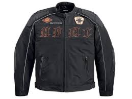 Harley-Davidson motorcycle-jacket, F.O men's black