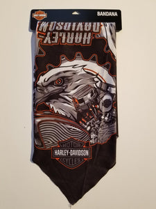 Moteur Harley-Davidson bandana noir sublimé
