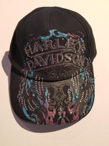 Harley-Davidson multicolored baseball cap women's black
