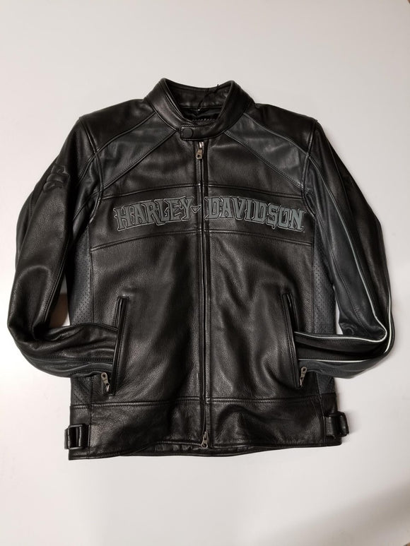 Harley-Davidson Keystone veste en cuir homme noir – Bibeau moto sport