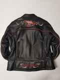 Harley-Davidson cramoisi veste en cuir switchba femmes