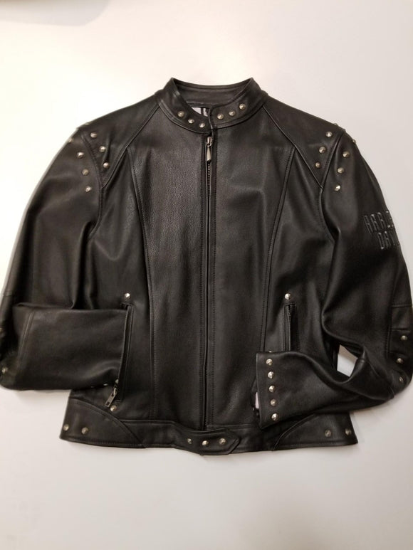 Harley-Davidson vamp leather jacket women's black