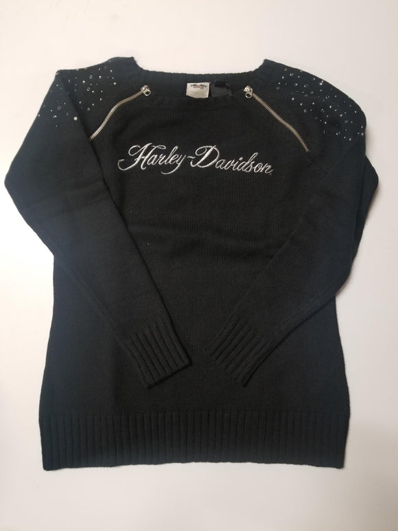 Harley-Davidson sweater-crewneck oct del/women's black