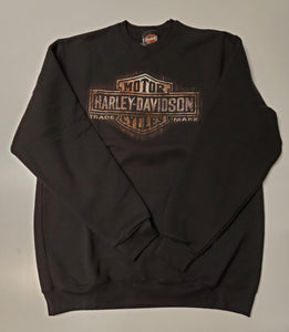 Harley-Davidson rusty logo crew SWT BK hoodie