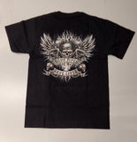 Lethal Threat tee loud pipes skull blk